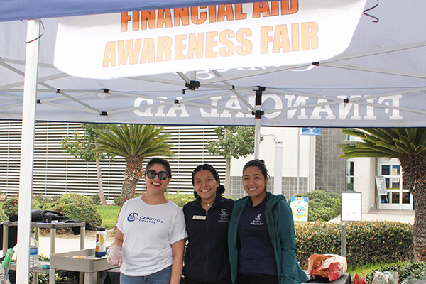 Financian Aid Awareness Fair booth