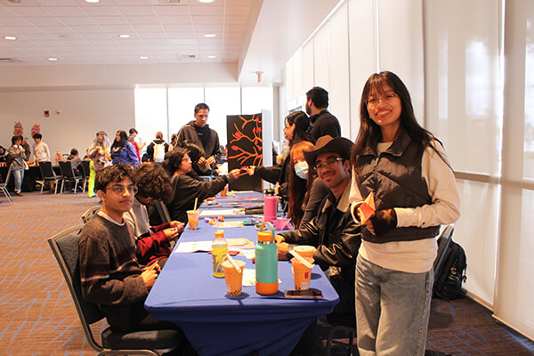 Students at Lunar New Year event