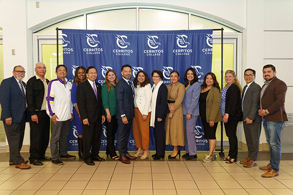 College officials and guests