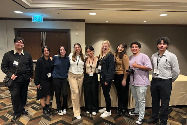 Psychology students at the conference