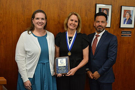 Dr. Elizabeth Miller, Colleen McKinley, and Dr. Jose Fierro