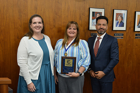 Dr. Elizabeth Miller, Maria Castro, and Dr. Jose Fierro