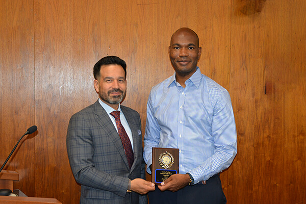 Dr. Jose Fierro and Jamal Ingram