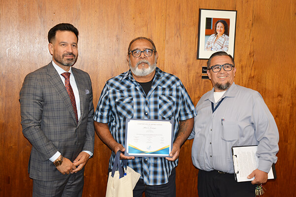 Dr. Jose Fierro, Alfred L. Rodriguez and Carlos Serna