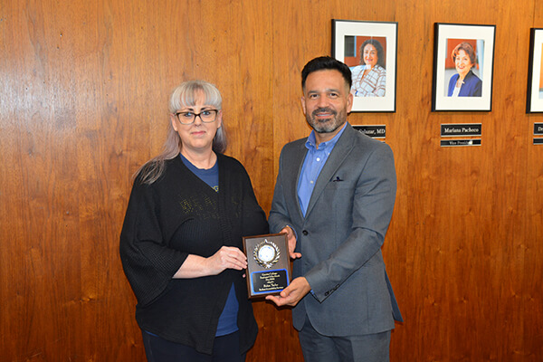 Robin Taylor and Dr. Jose Fierro