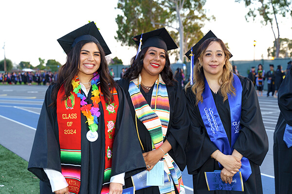 Students at the commencement