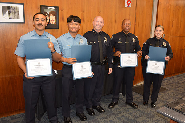 Cadets and officers commended