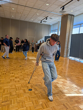 Sports Medicine dual enrollment students competing