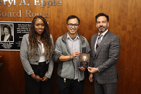 Dr. Dawn Green, John Ella, and Dr. Jose Fierro