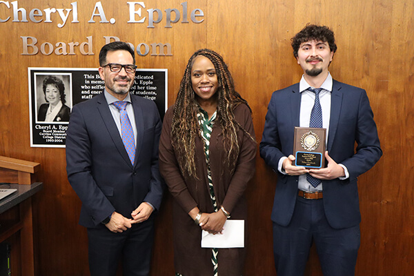 Dr. Jose Fierro, Dr. Dawn Green, and Dylan Grkinich