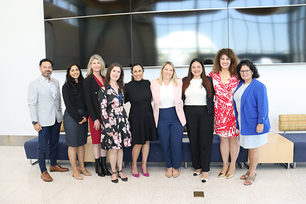 Women's History Month luncheon group