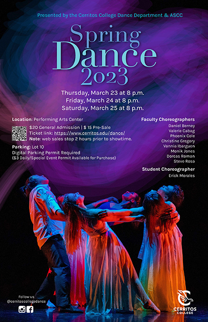 2023 Spring Dance Concert poster cover