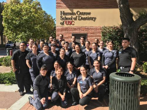 Our Dental Assisting students in clinical training at USC Dental School.