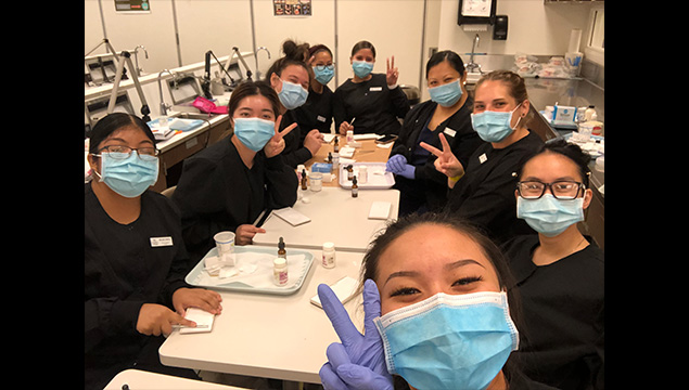 Group of Dental students taking a picture together