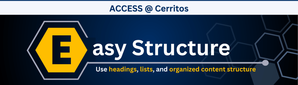 Easy Structure - Use headings, lists, and organized content structure.