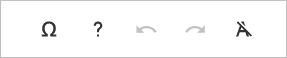 Special Actions buttons in the toolbar