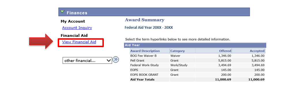 Financial Aid Award