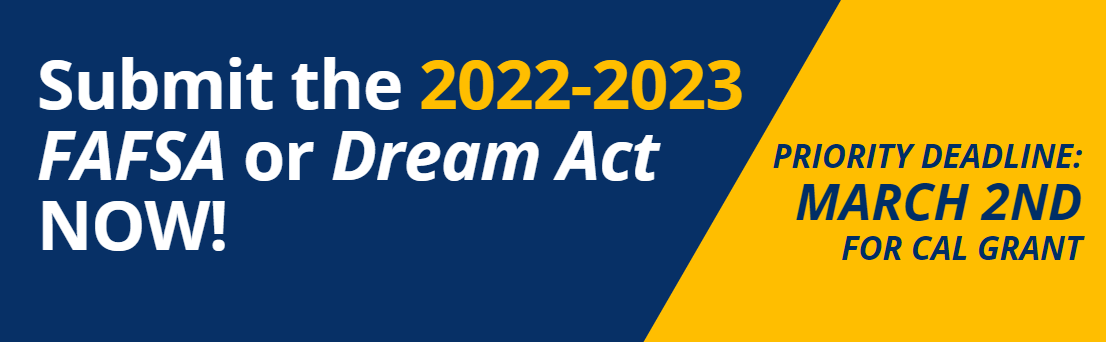 FAFSA and Dream Act Zoom Session Banner
