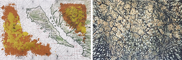Two maps of California.