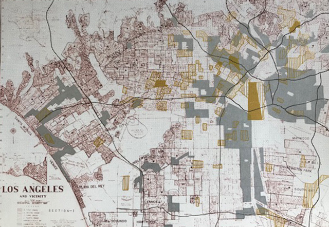 Map of Los Angeles.
