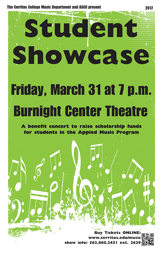 Student Showcase Concert poster