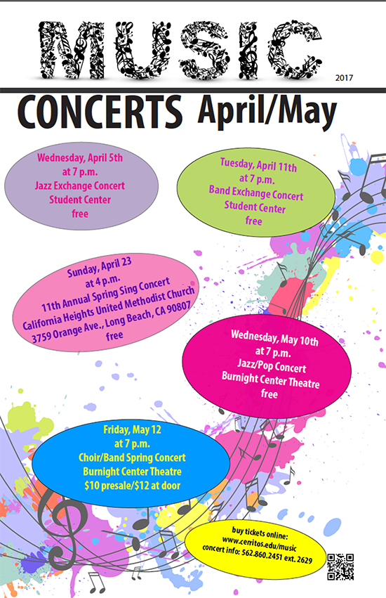 April and May concerts