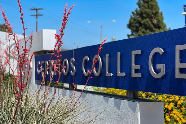 Cerritos College sign