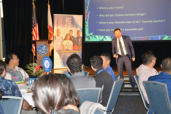 President Jose Fierro presenting