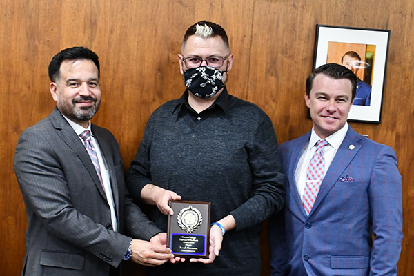 Dr. Fierro, Joseph, and Trustee Birkey