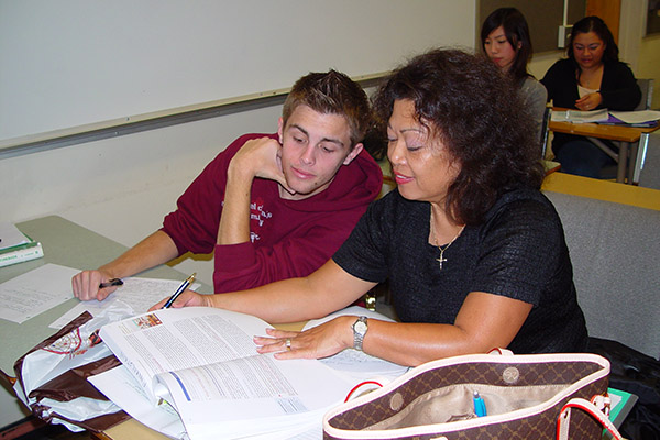 Students in class