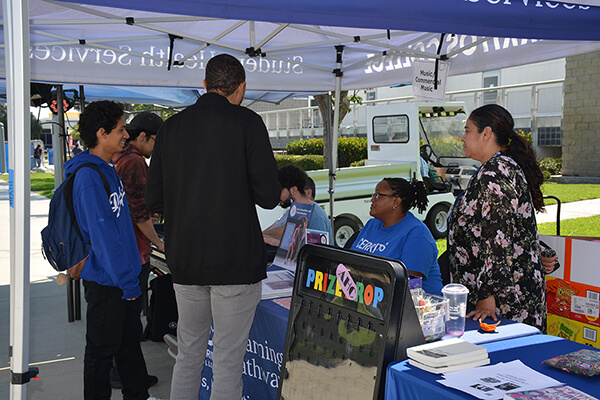 Majors Exploration Fair booth