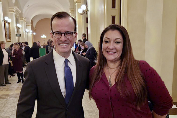Asm. Marc Berman and Andrea Dargo