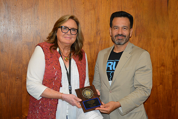 Anna Fischer and Dr. Jose Fierro