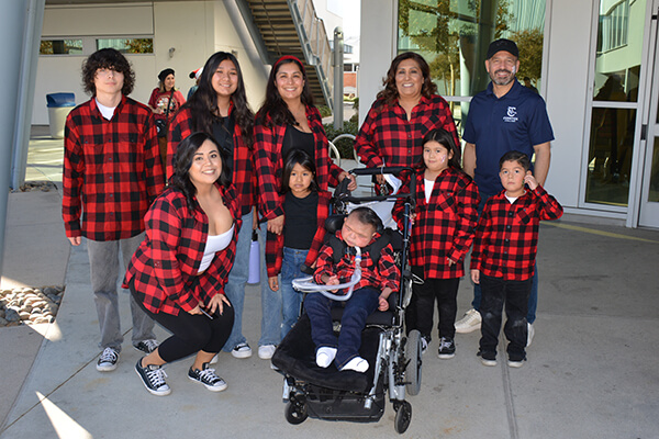 Community members at the Santa's Village