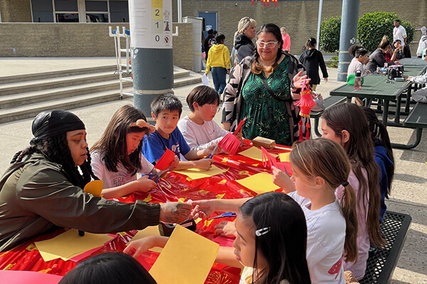 Students at Stowers Elementary