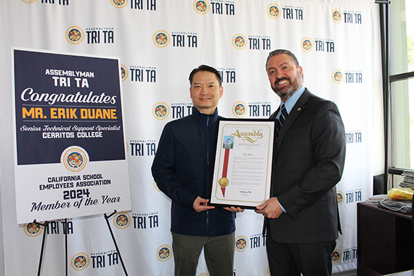 Assemblyman Tri Ta and Erik Duane