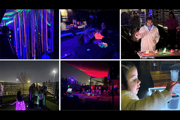 Glow Night event collage