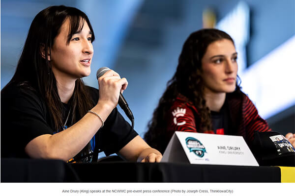 Aine Drury (left)