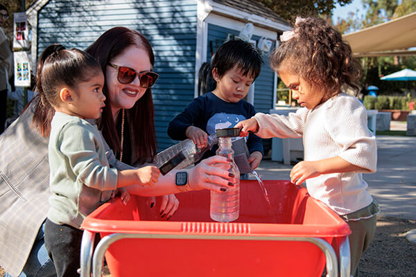 CDC teacher and children