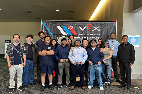 Engineering Club students at the world championship