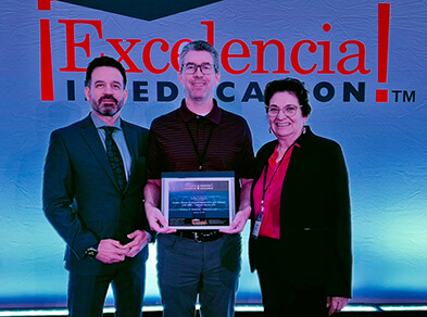 Dr. Jose Fierro, Joe Mulleary and Mariana Pacheco (l-r)