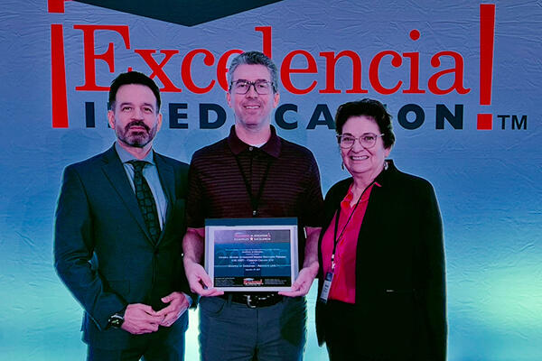 Dr. Jose Fierro, Joe Mulleary, and Mariana Pacheco