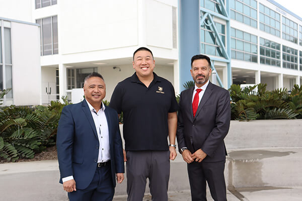 Lui Amador, Victor Shen, and Dr. Jose Fierro