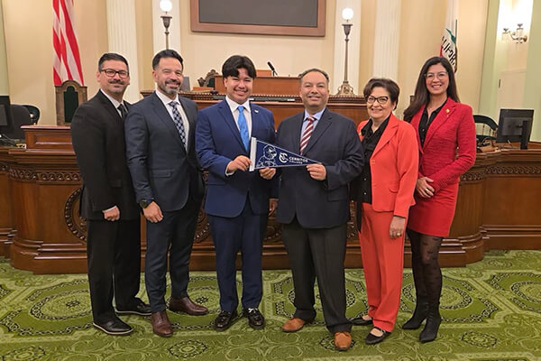College officials and assemblymember