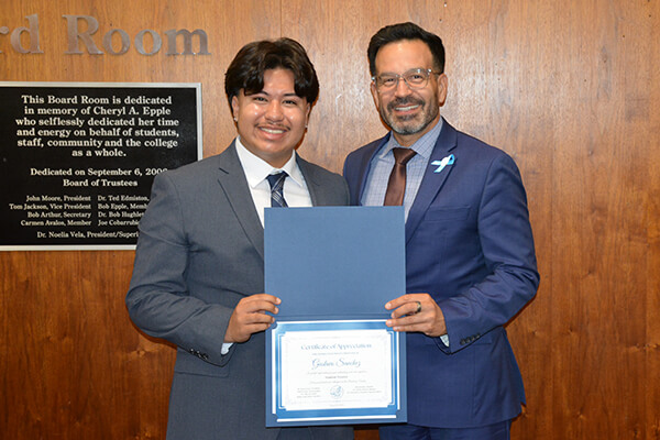 Gustavo Sanchez and Dr. Jose Fierro