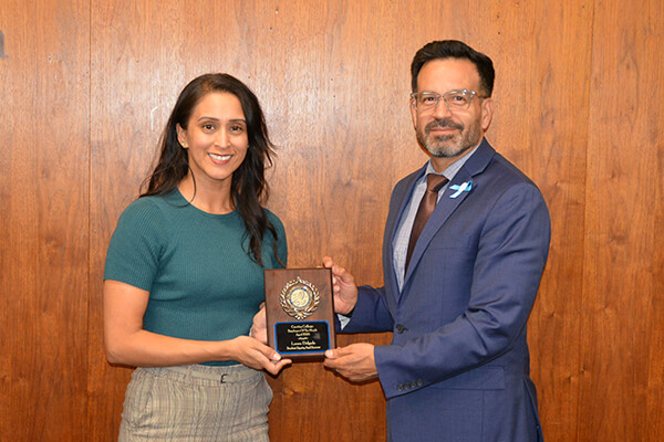 Laura Delgado and Dr. Jose Fierro