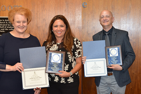 Dr. Eilzabeth Riley, Yvette Tafoya and Dr. Nick Real