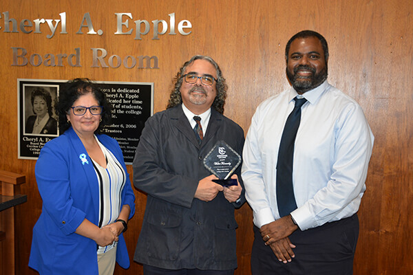 Dr. Mercedes Gutierrez, Walter Fernandez and Blair Miles