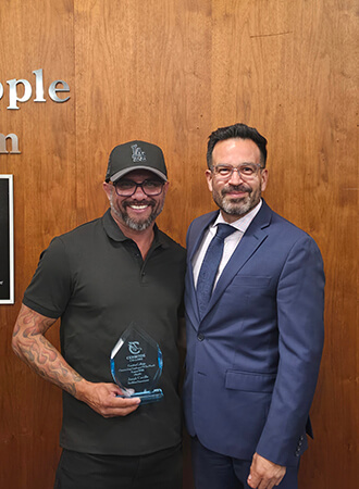 Joseph Carrillo and Dr. Jose Fierro
