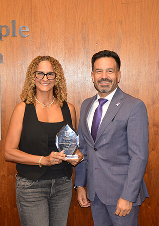 Monica Castro and Dr. Jose Fierro